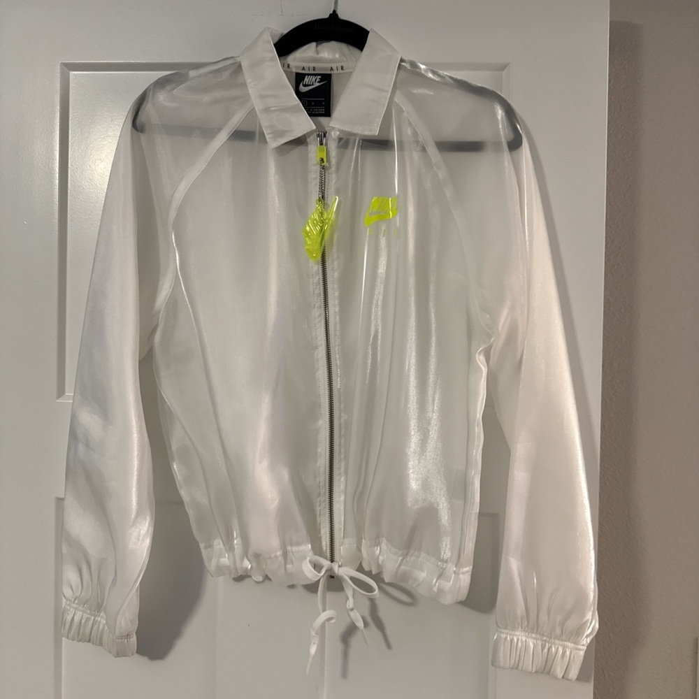 Nike Women's Translucent White Bomber Jacket - Picture 5 of 6